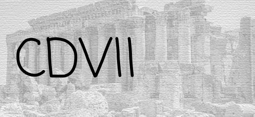 The Roman numeral 407