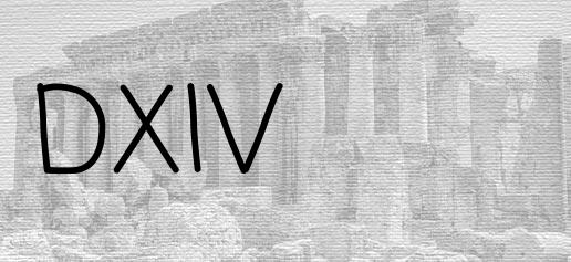 The Roman numeral 514